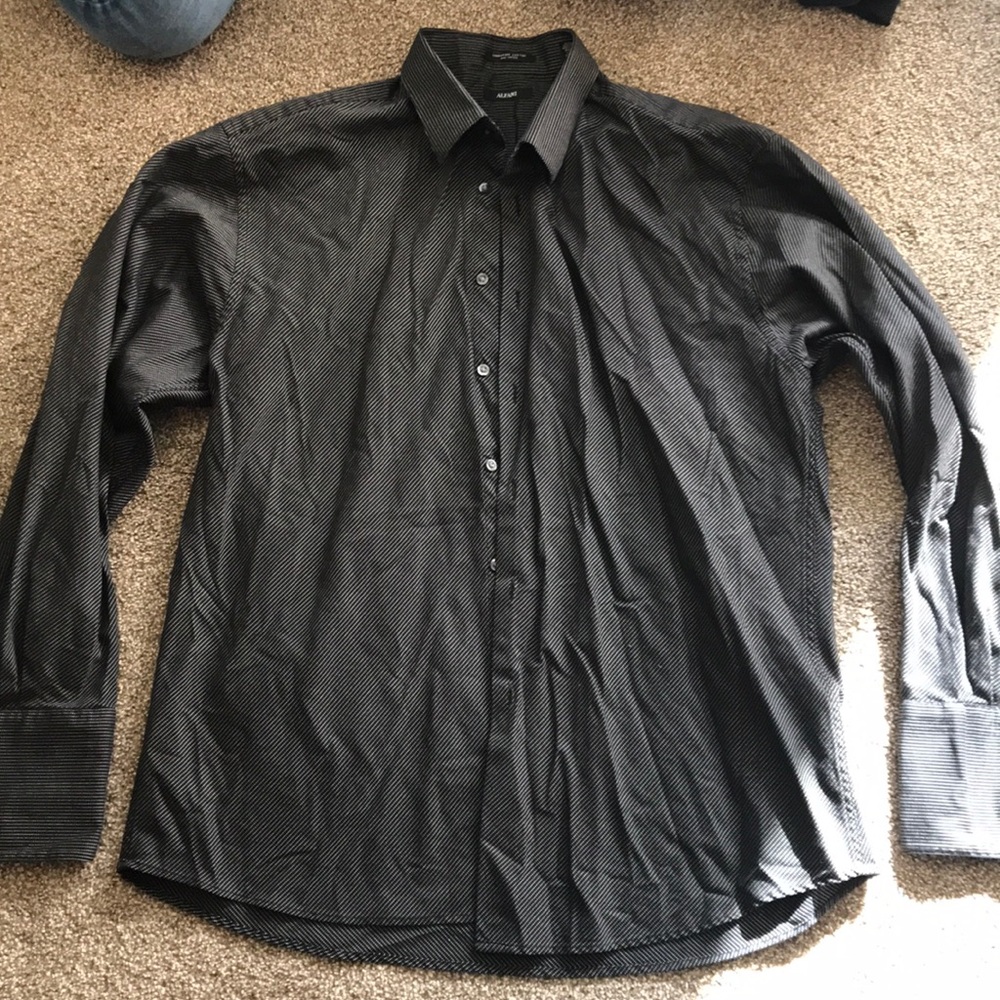 Alfani Long sleeve French cuff dress shirt